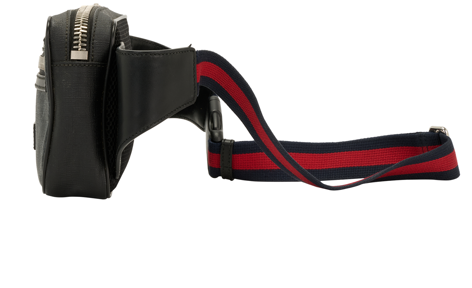 GG Belt Bag, &pound;450, Handbags, Black, Canvas, Bottom view